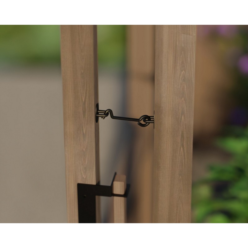 Serre de jardin Canopia NATURA en polycarbonate double couche 500,5 x 237,5 x 261 cm - Bois de cèdre