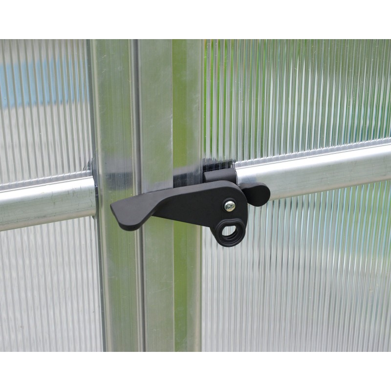 Canopia Bella Serre de jardin double paroi en polycarbonate 844x244x219 cm Argent Canopia Bella Serre de jardin double paroi en polycarbonate 844x244x219 cm Argent