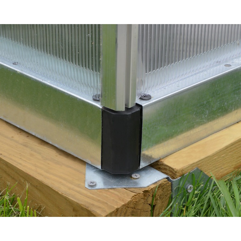 Serre de jardin Canopia Bella en polycarbonate double couche 844 x 244 x 219 cm Argent