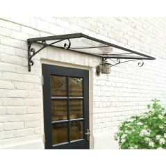 Canopia Venus Auvent de porte 135x88 cm Transparent