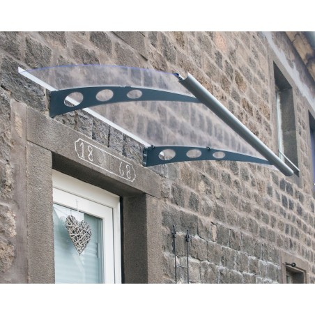 Canopia Garamond Auvent de porte 135x90 cm Transparent