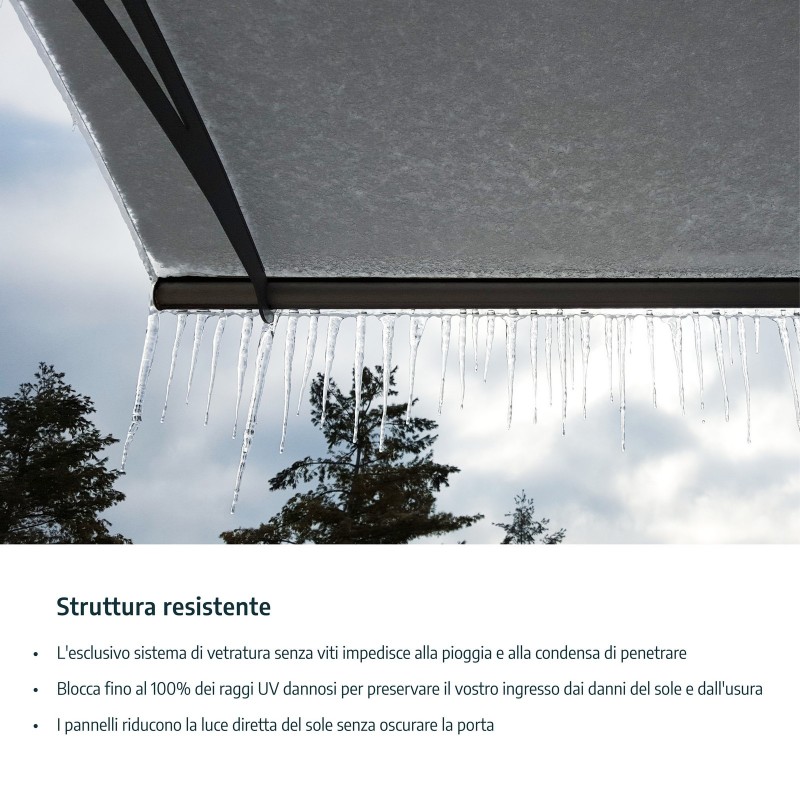 Canopia Lyra Auvent de porte 135x90 cm double paroi Canopia Lyra Auvent de porte 135x90 cm double paroi