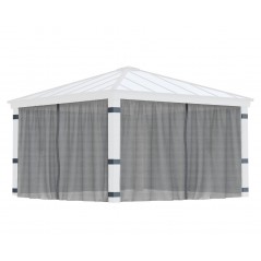 Moustiquaire Canopia pour gazebo Dallas 4,3 x 4,3 m