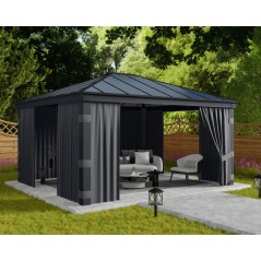 Canopia Set de rideaux pour Tonnelle Dallas 4.3x5 m