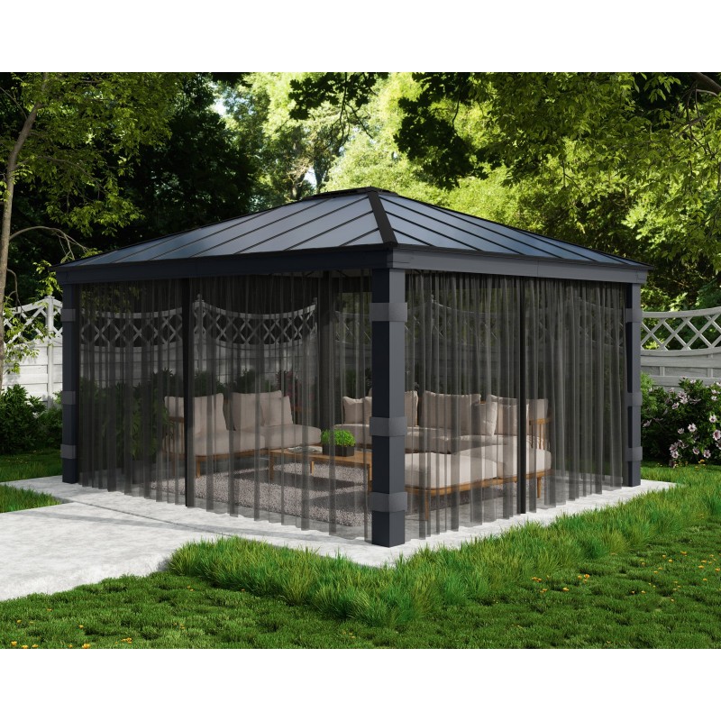 Canopia Moustiquaire pour Tonnelle Dallas 4.3x5 m Canopia Moustiquaire pour Tonnelle Dallas 4.3x5 m