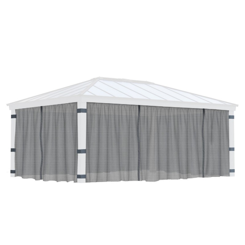 Canopia Moustiquaire pour Tonnelle Dallas 4.3x6 m Canopia Moustiquaire pour Tonnelle Dallas 4.3x6 m