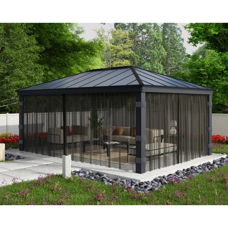 Canopia Moustiquaire pour Tonnelle Dallas 4.3x6 m Canopia Moustiquaire pour Tonnelle Dallas 4.3x6 m