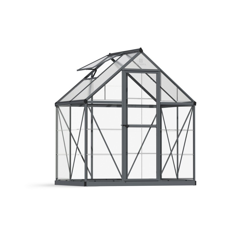 Canopia Hybrid Serre de jardin en polycarbonate 185x185x208 cm Gris Canopia Hybrid Serre de jardin en polycarbonate 185x185x208 cm Gris