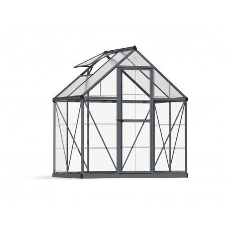 Canopia Hybrid Serre de jardin en polycarbonate 185x185x208 cm Gris