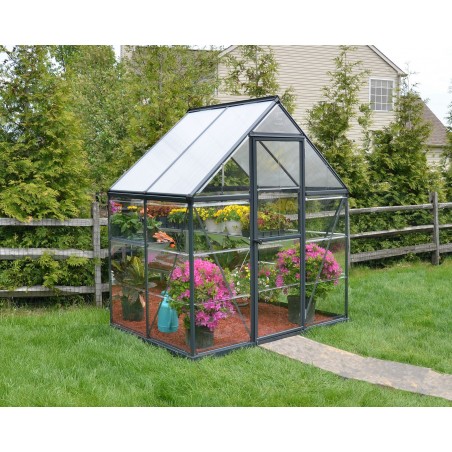 Canopia Hybrid Serre de jardin en polycarbonate 185x185x208 cm Gris