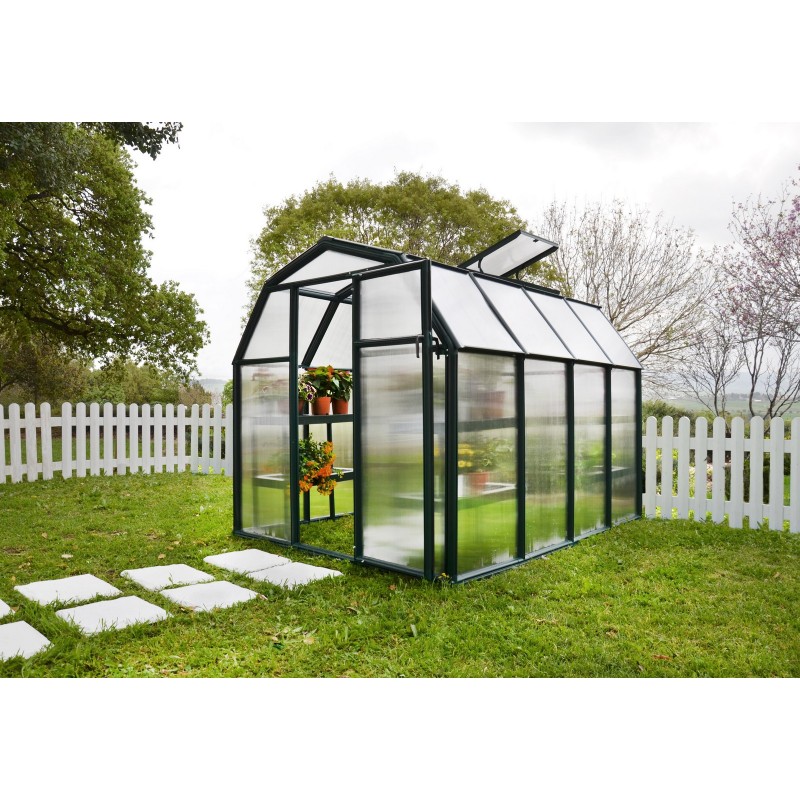 Canopia Eco Grow Serre de jardin double paroi en polycarbonate 259x204x198 cm Vert Canopia Eco Grow Serre de jardin double paroi en polycarbonate 259x204x198 cm Vert