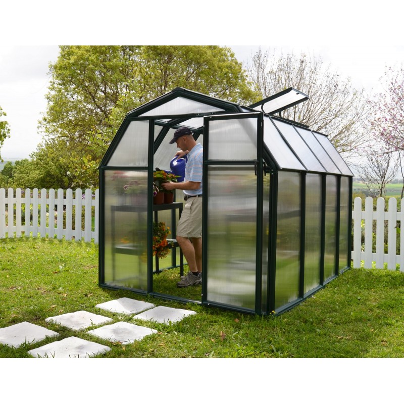 Canopia Eco Grow Serre de jardin double paroi en polycarbonate 259x204x198 cm Vert Canopia Eco Grow Serre de jardin double paroi en polycarbonate 259x204x198 cm Vert