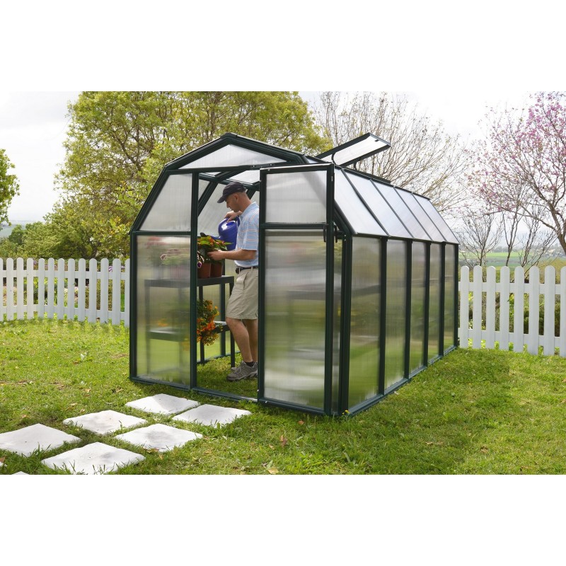 Canopia Eco Grow Twin-Wall Polycarbonate Garden Greenhouse 321x204x198 cm Green Canopia Eco Grow Twin-Wall Polycarbonate Garden Greenhouse 321x204x198 cm Green