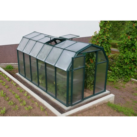 Serre de jardin Canopia Eco Grow en polycarbonate double couche 383 x 204 x 198 cm Vert