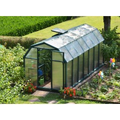 Canopia Eco Grow Serre de jardin double paroi en polycarbonate 445x204x198 cm Vert