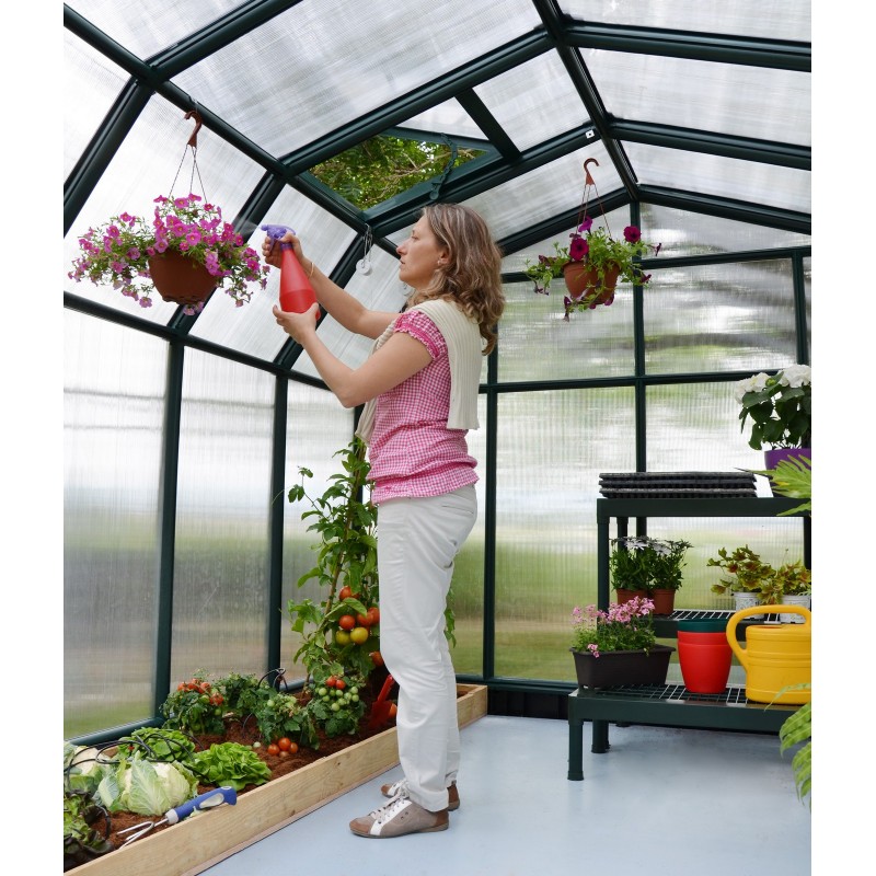 Canopia Hobby Gardener Serre de jardin double paroi en polycarbonate 266x266x208 cm Vert Canopia Hobby Gardener Serre de jardin double paroi en polycarbonate 266x266x208 cm Vert