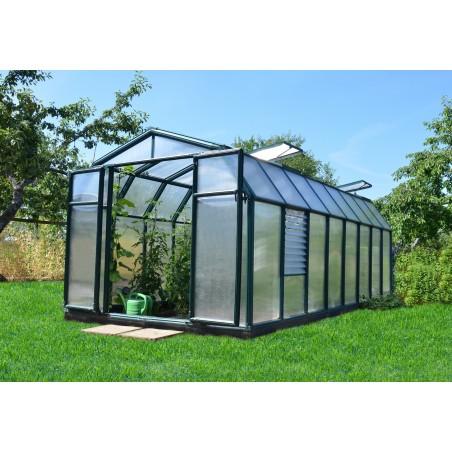 Canopia Hobby Gardener Serre de jardin double paroi en polycarbonate 516x266x208 cm Vert