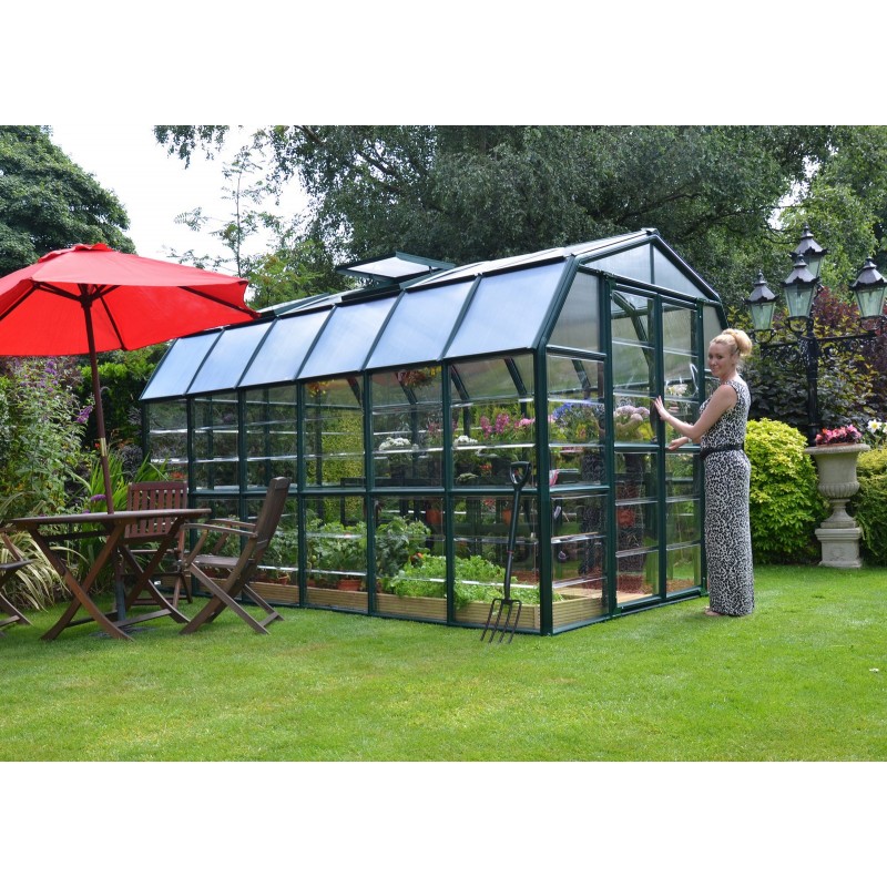 Canopia Grand Gardener Serre de jardin hybride en polycarbonate 389x265x238 cm Vert Canopia Grand Gardener Serre de jardin hybride en polycarbonate 389x265x238 cm Vert