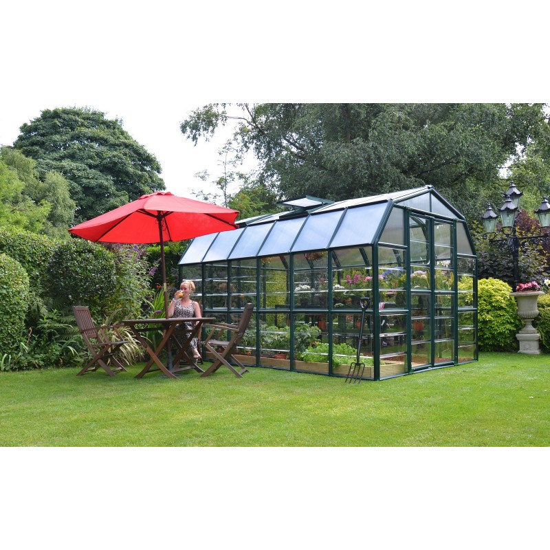 Canopia Grand Gardener Serre de jardin hybride en polycarbonate 389x265x238 cm Vert Canopia Grand Gardener Serre de jardin hybride en polycarbonate 389x265x238 cm Vert