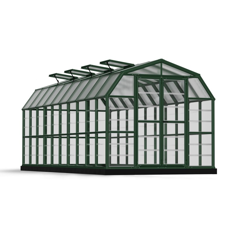 Canopia Grand Gardener Serre de jardin hybride en polycarbonate 637x265x238 cm Vert Canopia Grand Gardener Serre de jardin hybride en polycarbonate 637x265x238 cm Vert