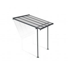 Canopia Sierra Patio Cover in Aluminium 2.3x2.3 m Grey