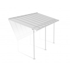 Canopia Sierra Pergola Attached in Aluminum 2.3X4.5 m White