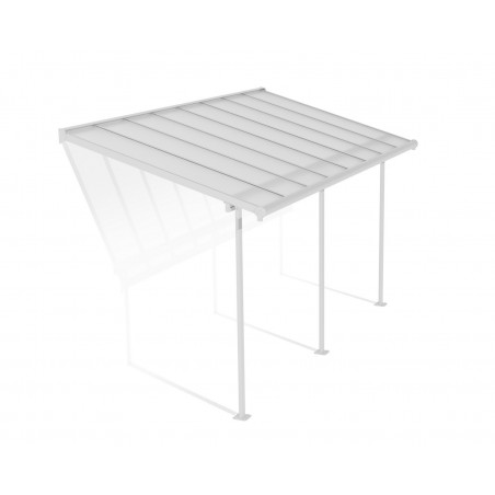 Canopia Sierra Pergola adossée en aluminium 2.3x4.5 m Blanc