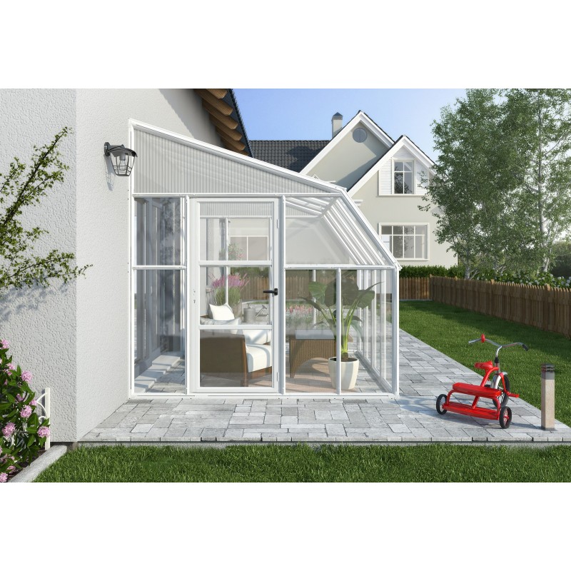 Canopia Sun Room Véranda en polycarbonate 2.7x2.7 m Blanc