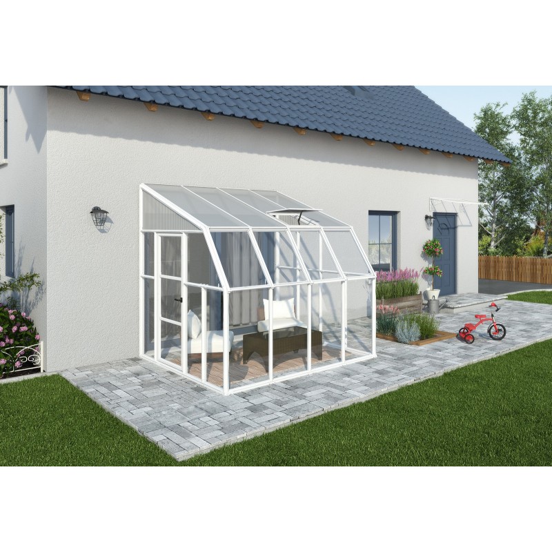 Canopia Sun Room Solarium Kit in Polycarbonate 2.7x2.7 m White