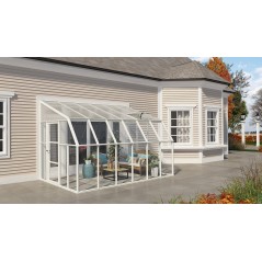 Canopia Sun Room Véranda en polycarbonate 2.7x3.8 m Blanc