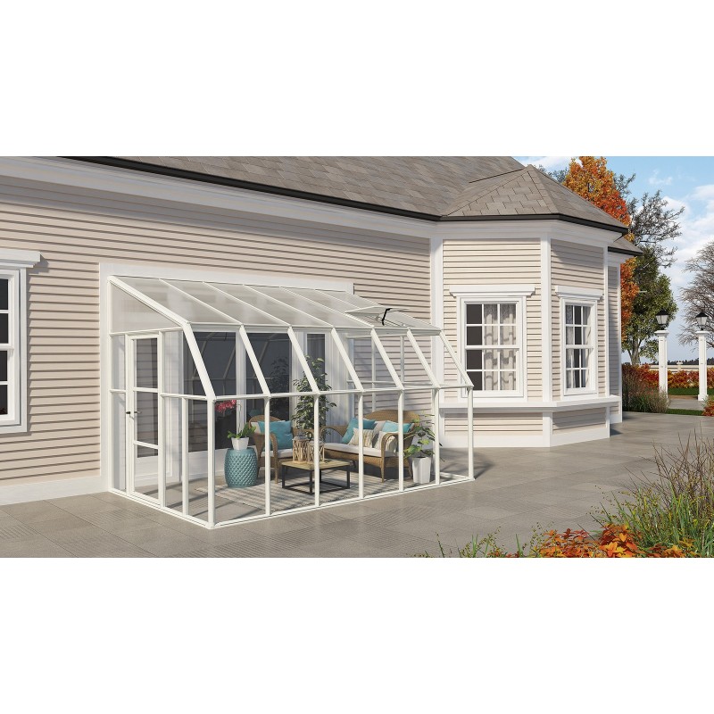 Canopia Sun Room Véranda en polycarbonate 2.7x3.8 m Blanc