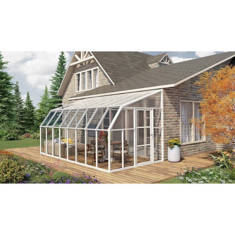 Canopia Sun Room Véranda en polycarbonate 2.7x5 m Blanc Canopia Sun Room Véranda en polycarbonate 2.7x5 m Blanc
