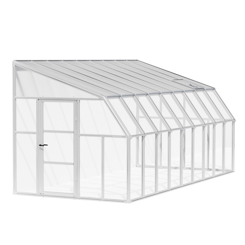 Véranda Canopia en polycarbonate 2,7 x 5,7 m Blanc