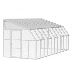 Véranda Canopia en polycarbonate 2,7 x 6,3 m Blanc