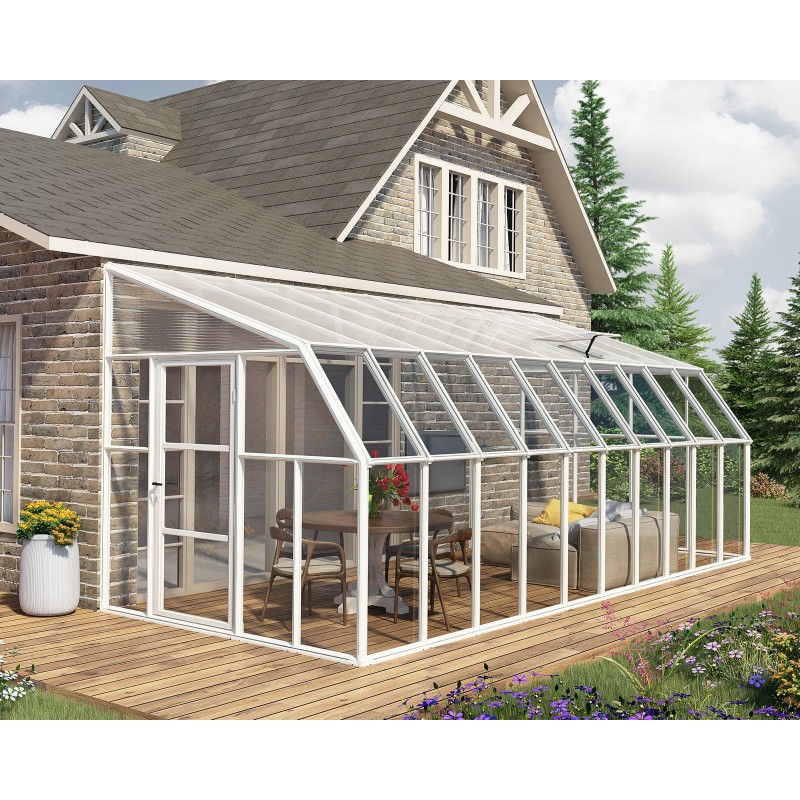 Canopia Sun Room Solarium Kit in Polycarbonate 2.7x6.3 m White