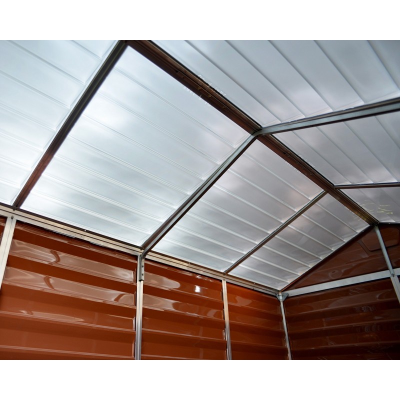 Canopia Skylight Abri de jardin en polycarbonate 229x185x217 cm Ambre Canopia Skylight Abri de jardin en polycarbonate 229x185x217 cm Ambre