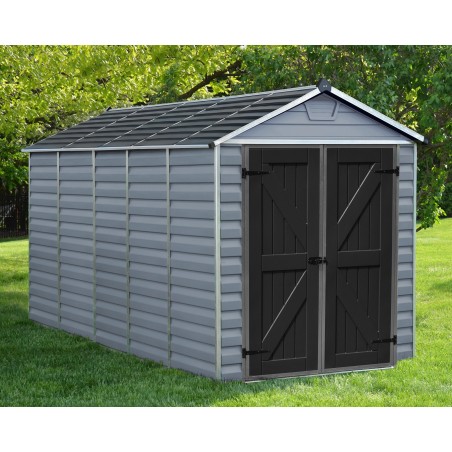 Canopia Skylight Polycarbonate Garden Shed 378X185X217 cm Grey Deco