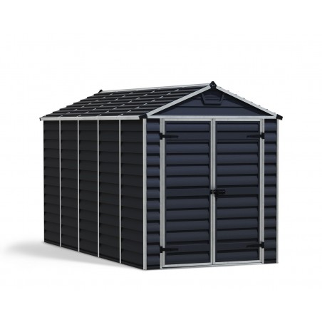 Canopia Skylight Abri de jardin en polycarbonate 378x185x217 cm Gris foncé