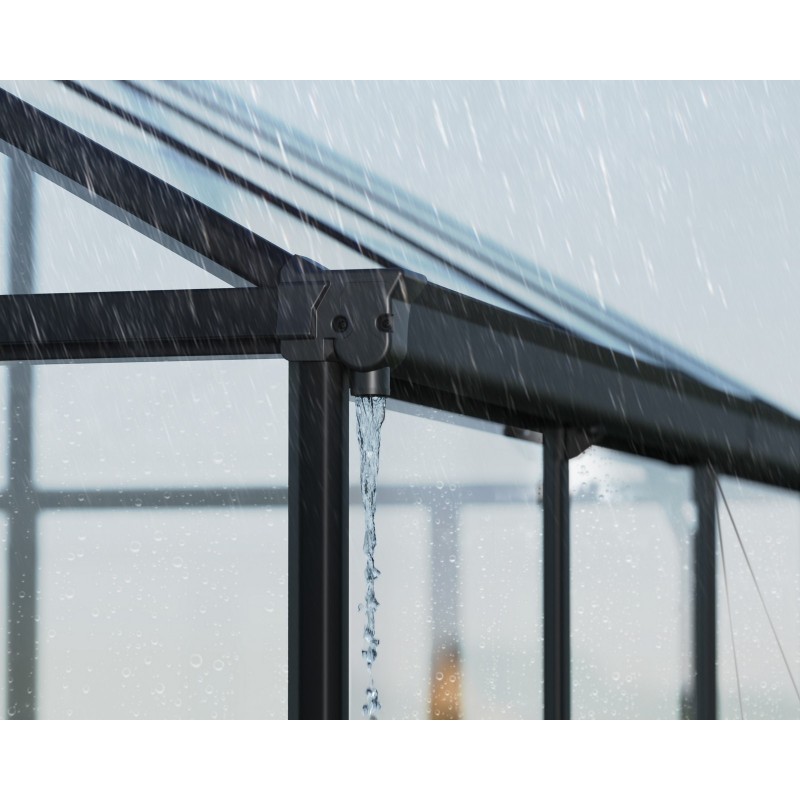Canopia Aria Serre de jardin hybride en polycarbonate 458x304x285 cm Noir