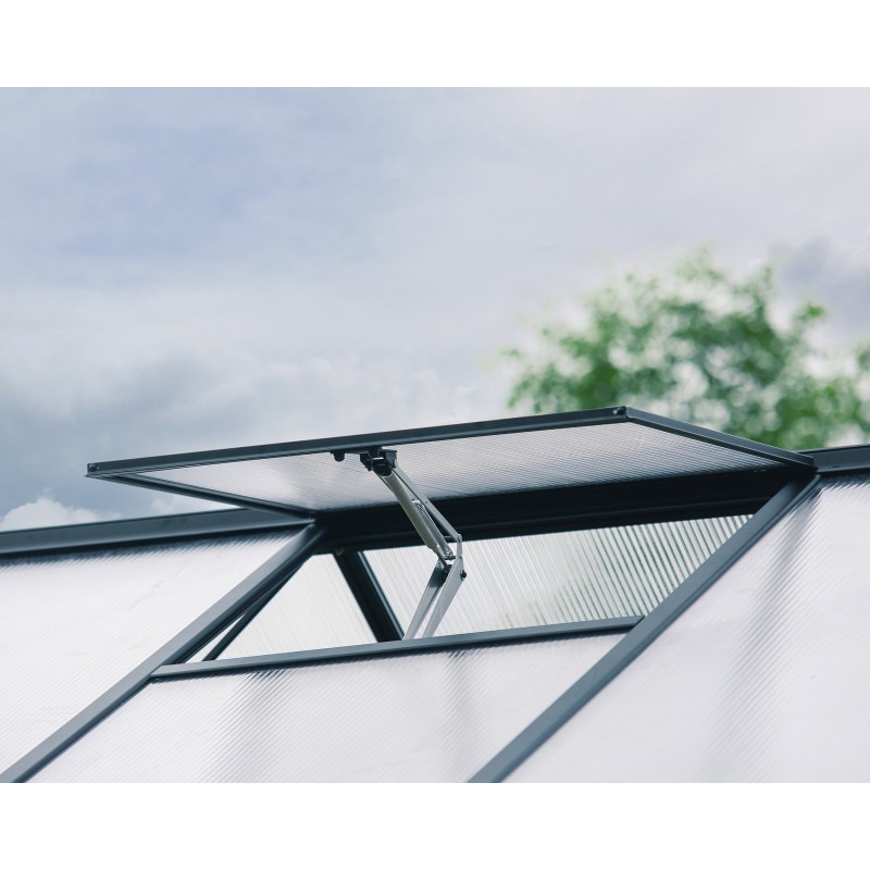 Canopia Aria Serre de jardin hybride en polycarbonate 608x304x285 cm Noir