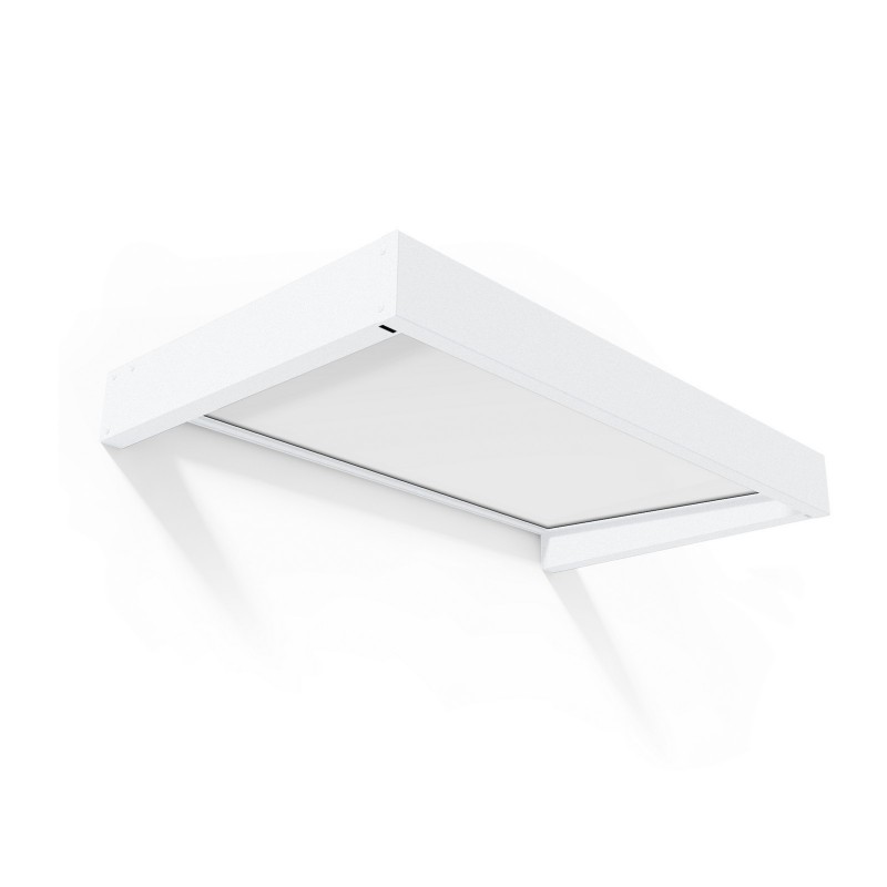 Canopia Sophia Auvent de porte 160x95 cm - cadre blanc, panneaux blanc opale Canopia Sophia Auvent de porte 160x95 cm - cadre blanc, panneaux blanc opale