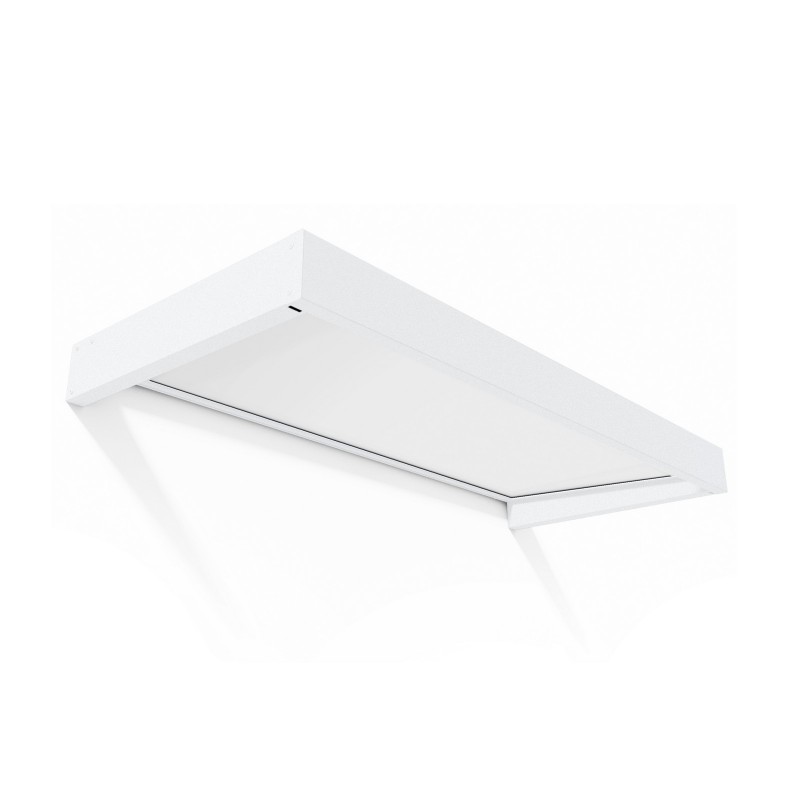 Canopia Sophia Auvent de porte 215x95 cm - cadre blanc, panneaux blanc opale Canopia Sophia Auvent de porte 215x95 cm - cadre blanc, panneaux blanc opale