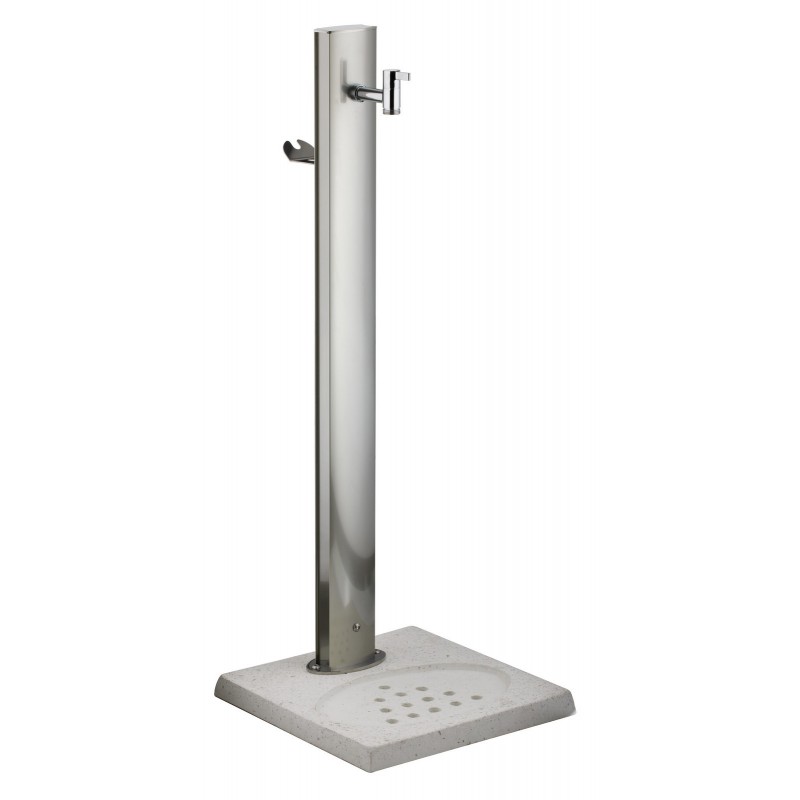 Aquapoint Steel-O Ground Garden Column Fountain Chrome Aquapoint Steel-O Ground Garden Column Fountain Chrome