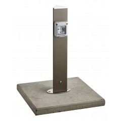 Colonne de Prises de Courant pour Jardin Aquapoint Electropoint Ground Gris Tourterelle