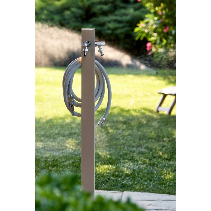 Aquapoint Triangle Underground Garden Column Fountain Dove Grey Aquapoint Triangle Underground Garden Column Fountain Dove Grey