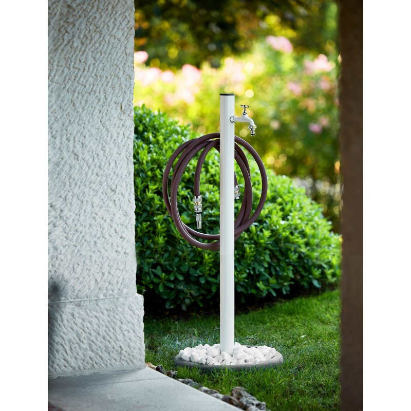 Aquapoint Loop Underground Garden Column Fountain White Aquapoint Loop Underground Garden Column Fountain White