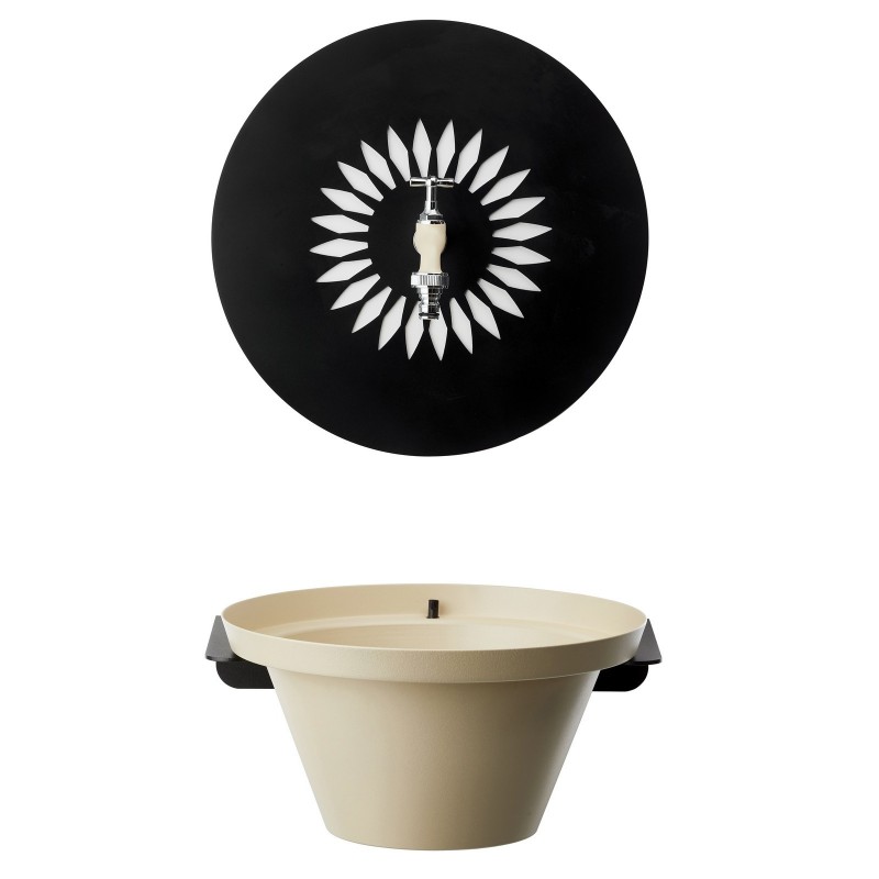 Fontaine de Jardin Murale Aquapoint Daisy Fountain Ivoire