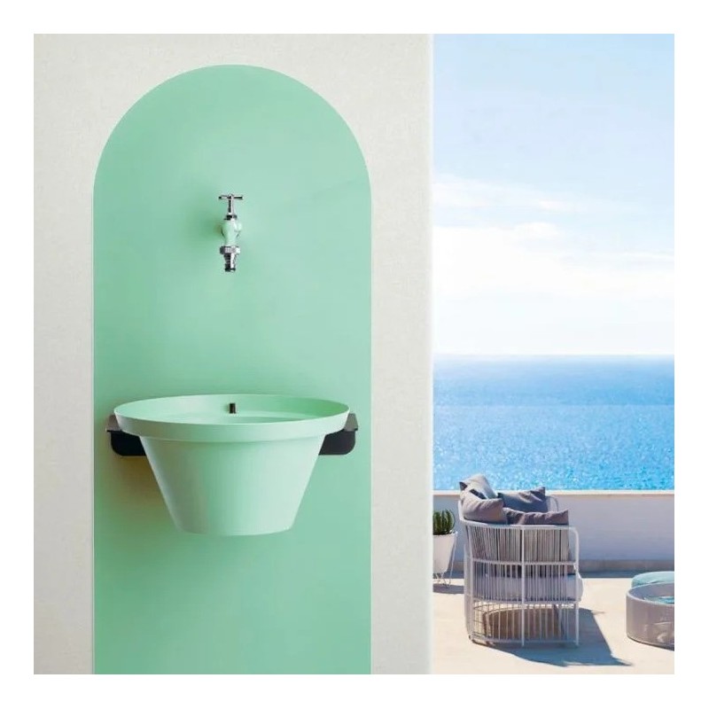 Fontaine de Jardin Murale Aquapoint Wall Fountain Vert Sauge