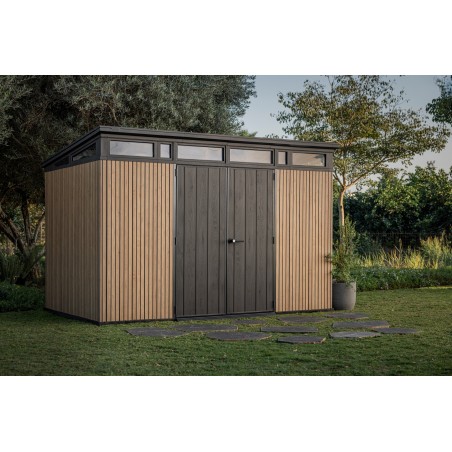 Keter Abri de Jardin en Résine SIGNATURE PENT 11X7 à lames