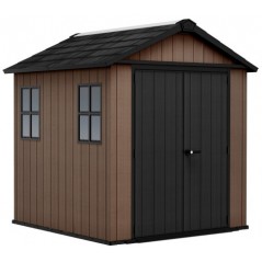 Abri de jardin en résine Keter NEWTON PLUS 757 - Double choix de montage